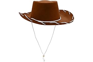 Adult Western Sheriff Costume Cowboy Hat for Men Women