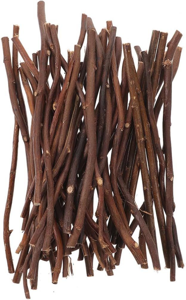 HOMSFOU 50Pcs Wood Log Sticks DIY Dried Wood Sticks 30cm Craft s Natural Twigs s for Crafting Card Making Embellishments Photo Props