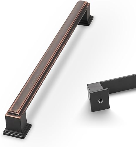 COTYKILEY 10 Pack 7.5 Inch(192mm) Oil Rubbed Bronze Cabinet Handles Oil Rubbed B