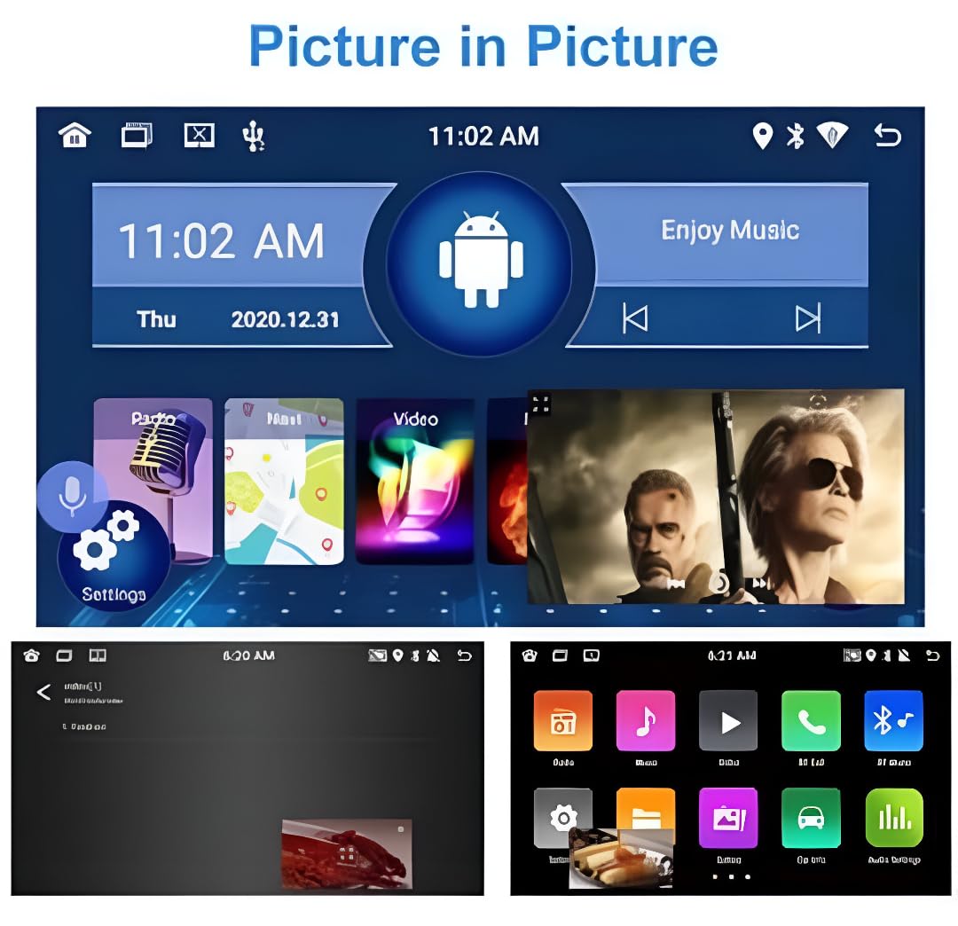 Car radio Android 14 - Toyotta RAV4 2013-2019, Apple CarPlay and Android Auto, touch tactile 10.1 channels, multimedia system HD without film | Wi-Fi, DAB+ (T9 (8 GB/256 GB) 8 cœurs 5G QLED)