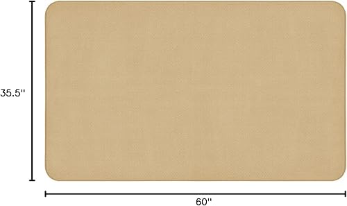 Miniatura 3 de House, Home and More Alfombra antideslizante para interiores, color marrón camello - 3 pies x 5 pies