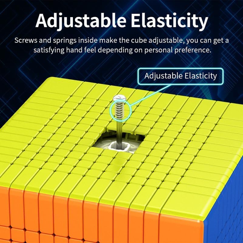 Image of HAWKISTER Moyu Mfjs Meilong 13X13 Cube Stickerless High Speed Cube (13X13X13 Mofang Jiaoshi Cubing), 100Mm Size, For Kid