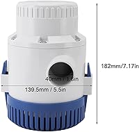 Vista 6 de Bombas de sentina 3700 GPH de 12 V y 24 V, bombas de sentina eléctricas sumergibles para plomería marina, bomba de sentina eléctrica marina