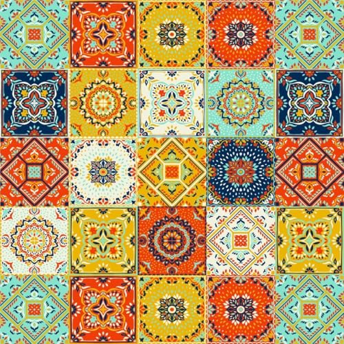 Image of VKR Removable Waterproof Vinyl Wallpaper Roll | Self Adhesive Peel & Stick Sheet for Kitchen Counter, Wardrobe, Drawer, Table & Furniture Protection (Rajwadi Well, Pack of 1)