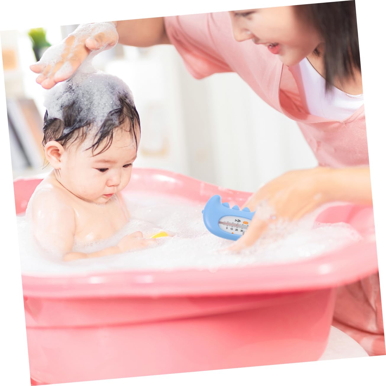 BESTonZON 10stücke Wasserthermometer Für Badewannen Und Pools Digitales Thermometer Mit -temperaturwarnung Für Schwimmbäder Spas Und Aquarien Kindersicher Und Bruchsicher Zubehör Für