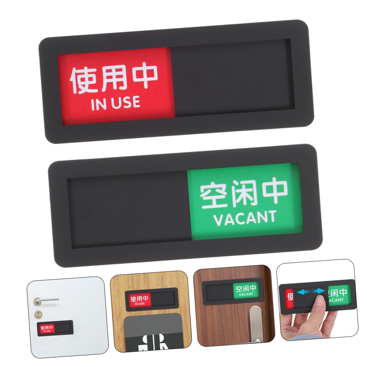 VILLCASE 10piezas Señal De Privacidad Para Baño De Carteles Deslizantes Vacante Ocupado Para y Públicos Diseño y Instalación