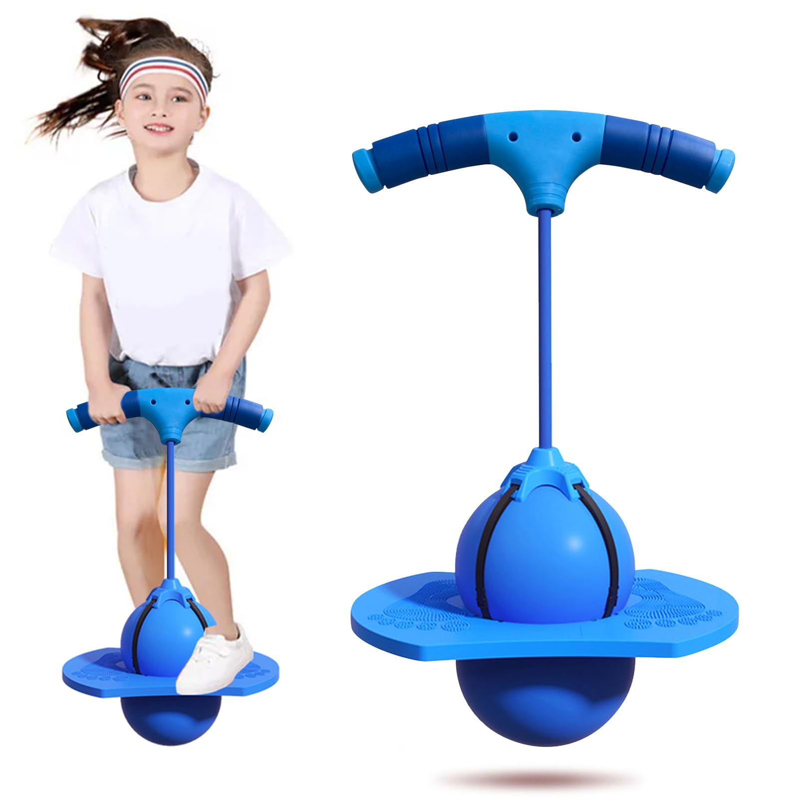 Pogo Jumper z uchwytem i pompką Bounce Jump Trick Board do