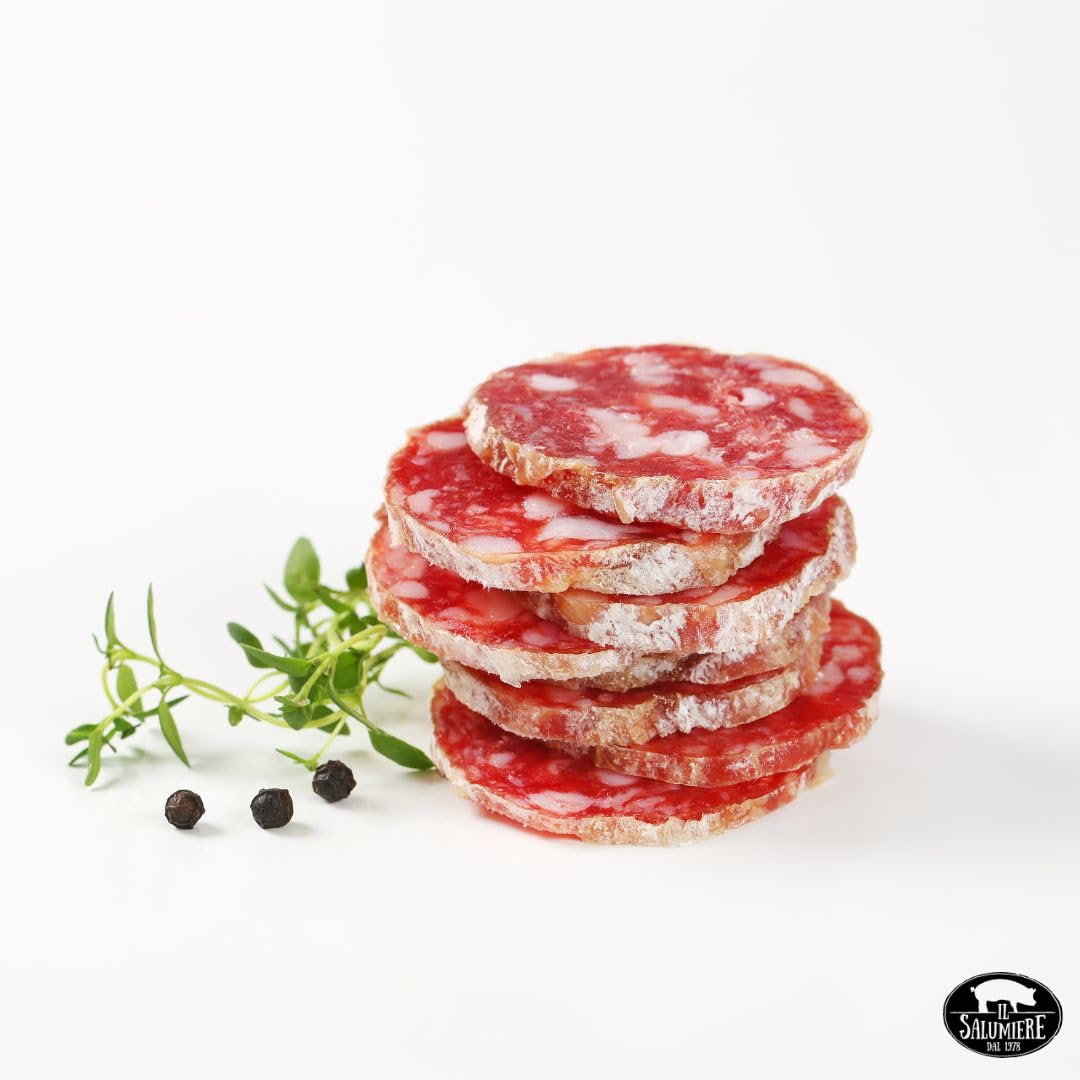 Salsiccette Salamini Stagionate al Tartufo Umbre confezione Kg.1 S/V - Salsiccia Norcineria Umbra - Gluten Free - Il Salumiere 1978