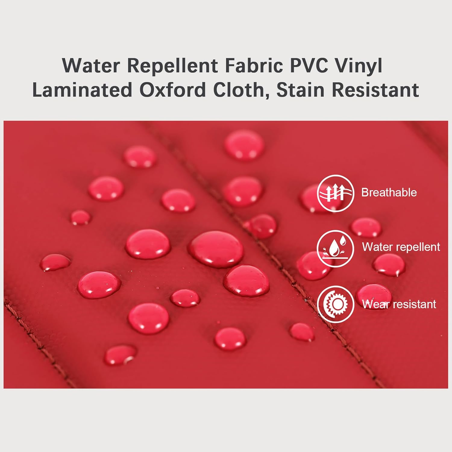 CONTAIL 86L Foldable Wheeled Duffel Backpack with Padded Quilted Bottom, Waterproof Collapsible Travel Duffle Bag with Extended Web Handles,No Telescope Handle,Red - Image 9