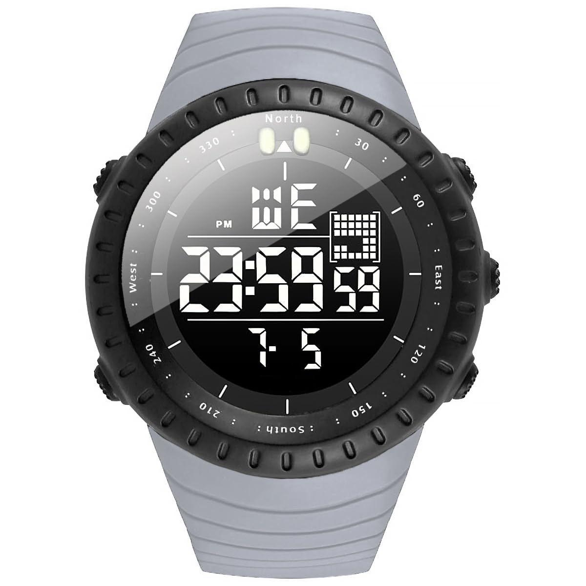Men's Watches Sports Outdoor Waterproof Military Digital Watch Date Multi Function Tactics LED Face Alarm Stopwatch for Men 6256