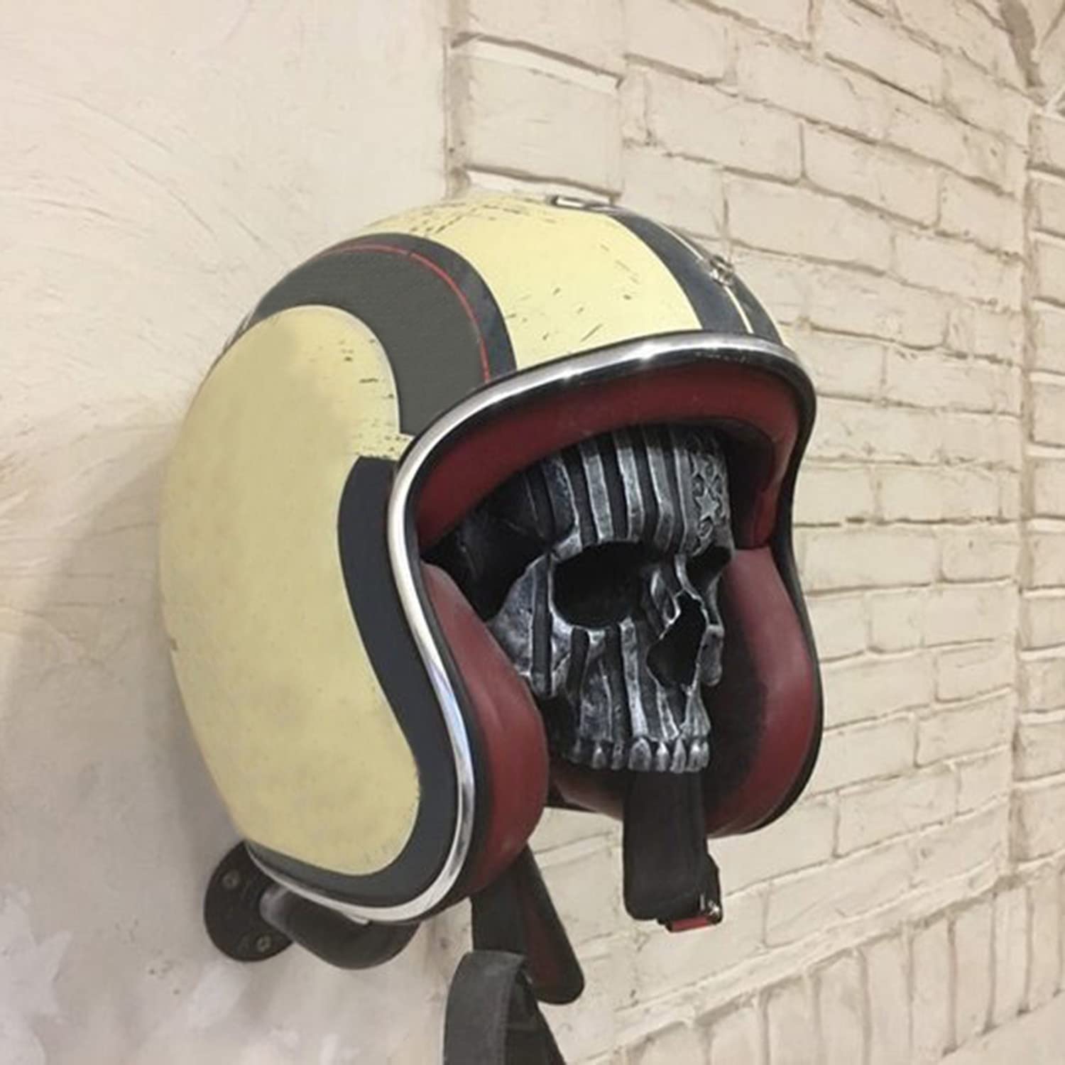 3 Stück Schwarz Helmhalterung Wand Motorradhelm Halterung Helm