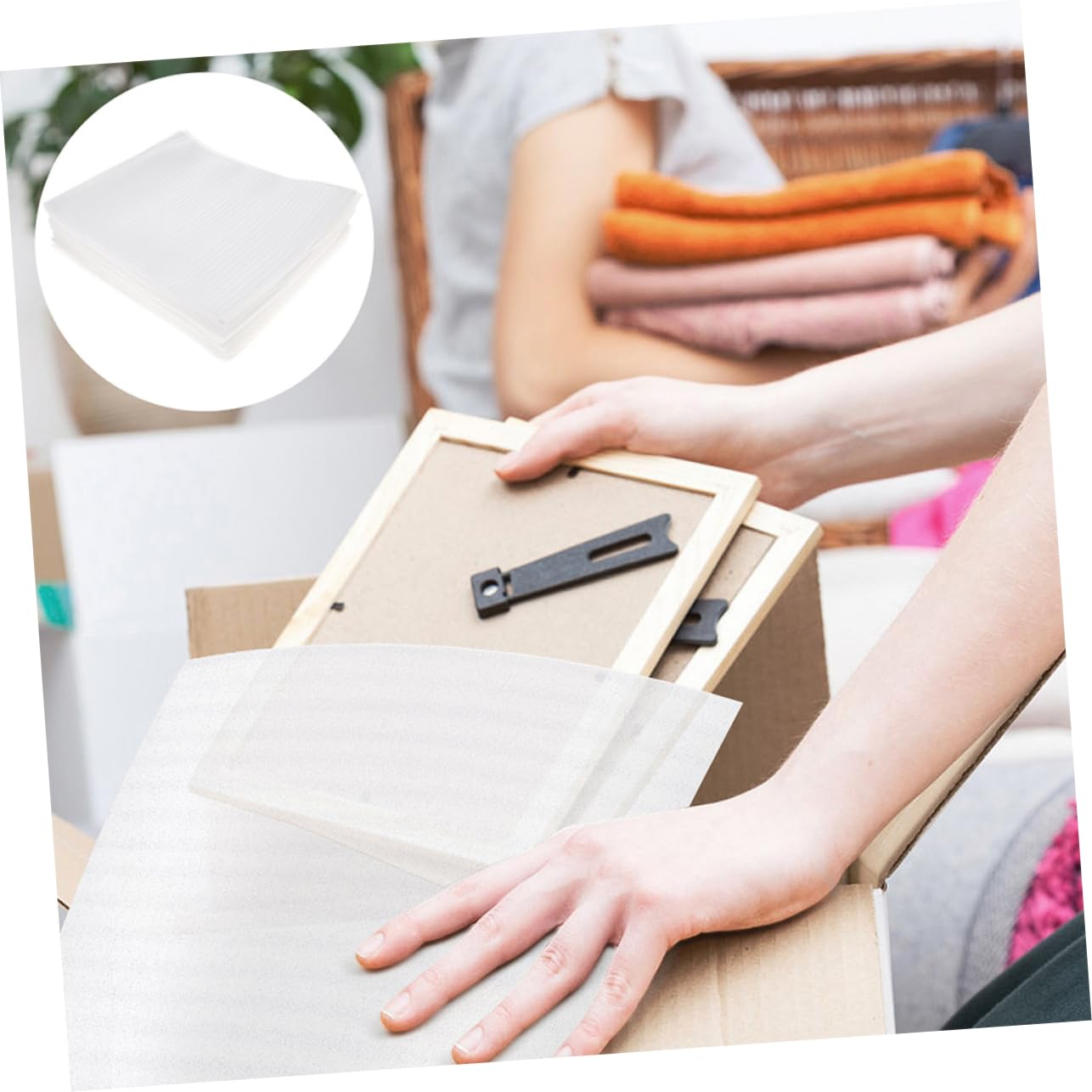 Bolsas de Espuma Antiestática de Color Blanco 300 Piezas Epe | Ligero y Versátil, para Teléfonos y Platos, Material de Embalaje para Mudanzas y Envíos