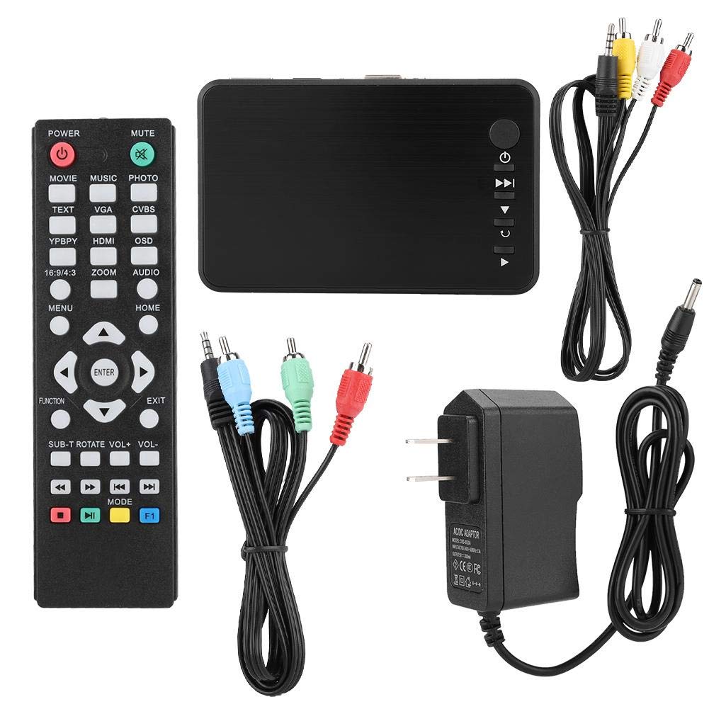 1080P 4K Mini HDMI Media, Reproductor de Publicidad de Audio Y Video Se Puede Configurar para Encender, Arrancar, Automático, Reproducción en Bucle, Reproductor de Disco(Estándar europeo 100-240V)