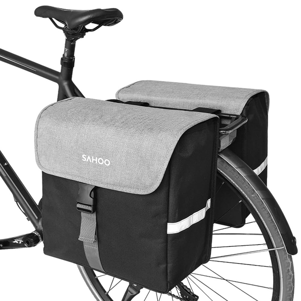 Sac de Porte-Bagages arrière de Vélo Grande Capacité 40L pour Voyager et Faire la Navette