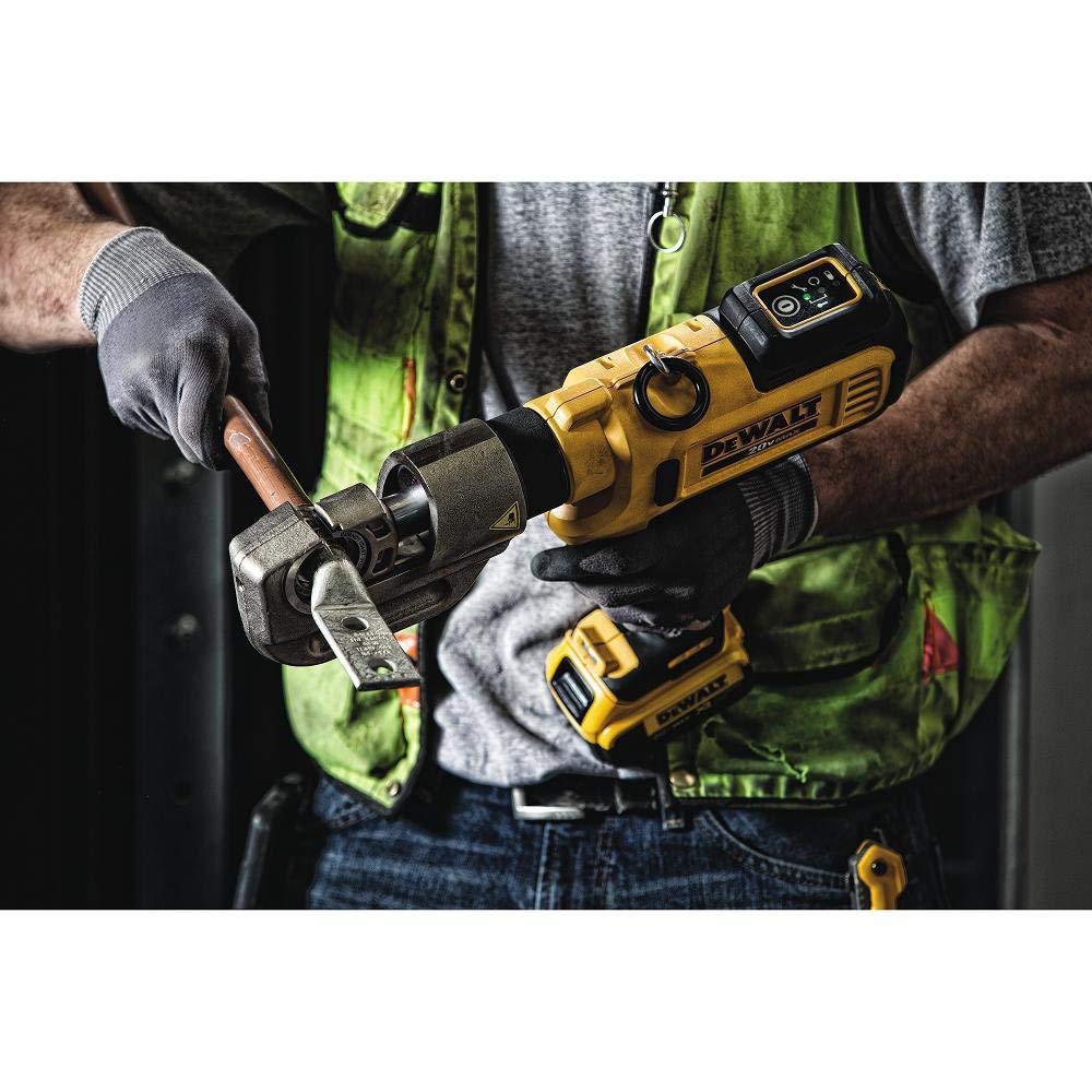 DEWALT Herramienta de crimpado de cable de 20 V máximo con troquel (DCE300M2)