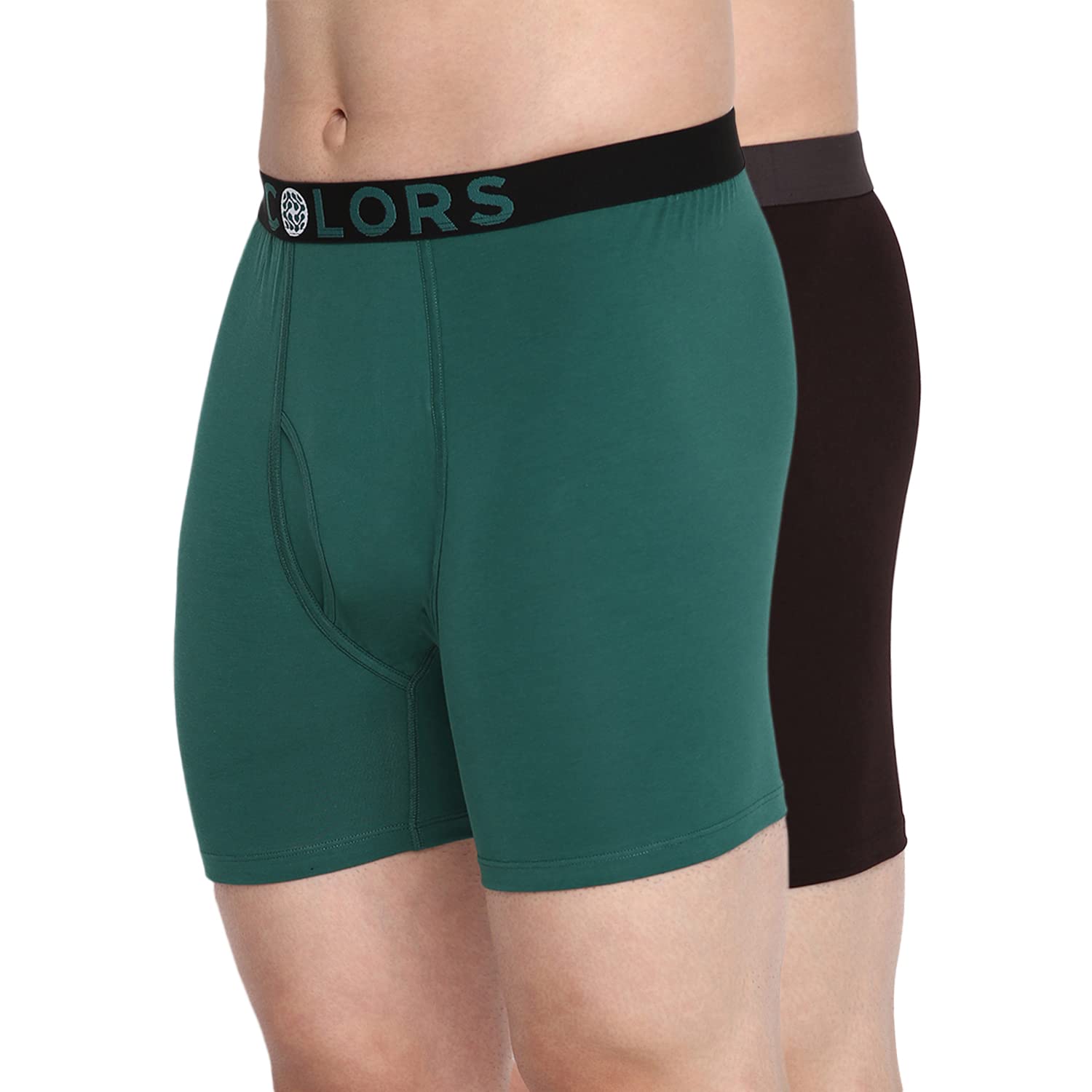 rupa frontline Colors Men's Front Open Long Trunks | Soft-Touch Cotton Stretch | Snug Fit | Breathable Fabric | Pack of 2-picture-31