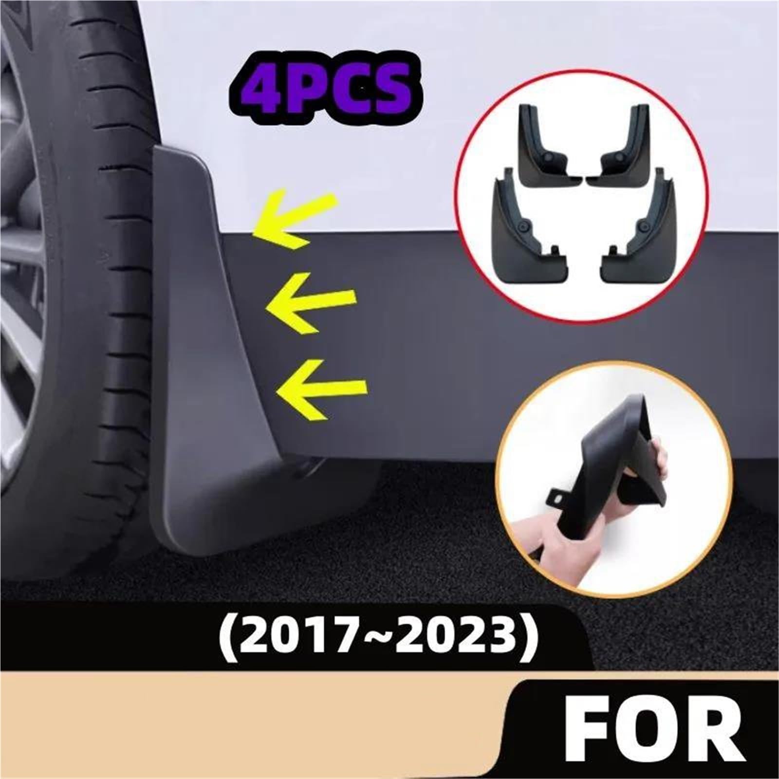 Auto Schlammklappen Für Peugeot Für 3008 Für GT 2017 2018 2019 2020 2021 2022 2023 Auto Vorne Hinten Rad Kotflügel Spritzschutz Schmutzfänger