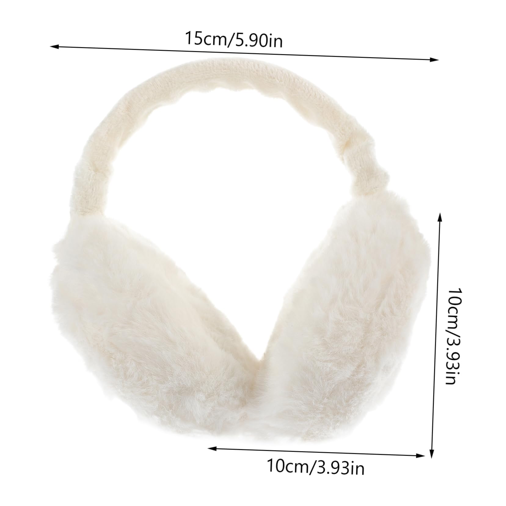 NOLITOY Women Furry Ear Warmer Earmuffs Cozy Outdoor Ear Protection for Cold Weather Fashionable Lightweight present for Family Friends Versatile Accessory for Winter