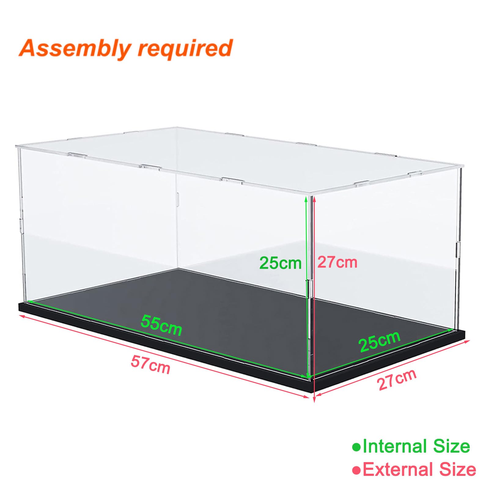 Vitrina Expositora para Colecciones Lego 43019 Balón Fútbol 10375 Desdentao 10281 Bonsái 75433 21590 75403 Caja Expositora Metacrilato Transparente 3mm Vitrina Acrílica, Interior Blanco 25x25x25cm — view 115