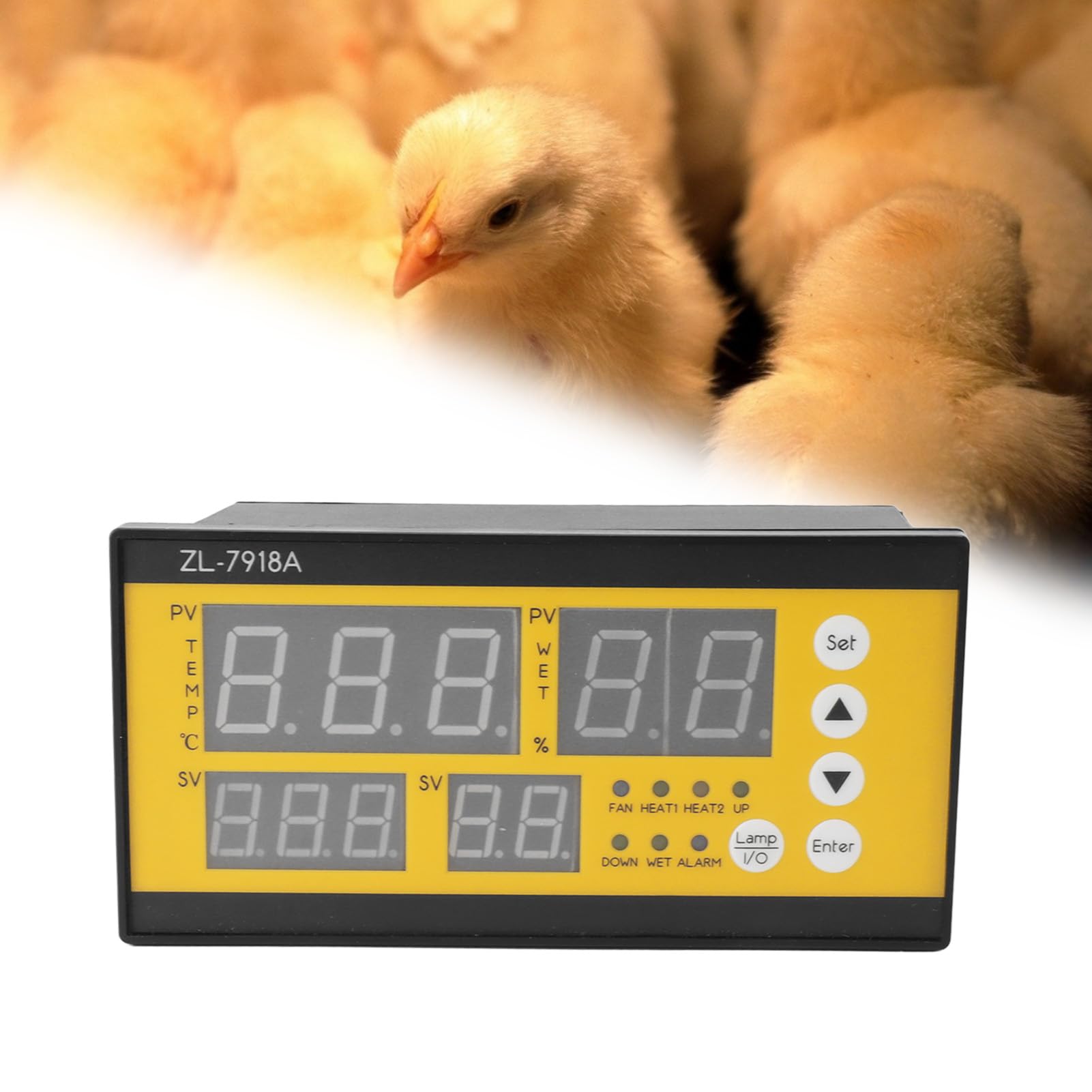 Controlador De Temperatura Digital, Sensor De Humedad De Temperatura De La Incubadora Luz LED Controlador Especial En Inglés, Incubadora Automática Multifuncional Para Incubadora Criadora Refrigerador