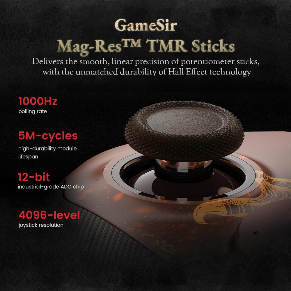GameSir G7 Pro Controller Xbox cablato per Series X|S, Gamepad wireless per PC, Joystick TMR, Grilletti ad effetto Hall, 1000 Hz, Edizione Dragon's Dogma II