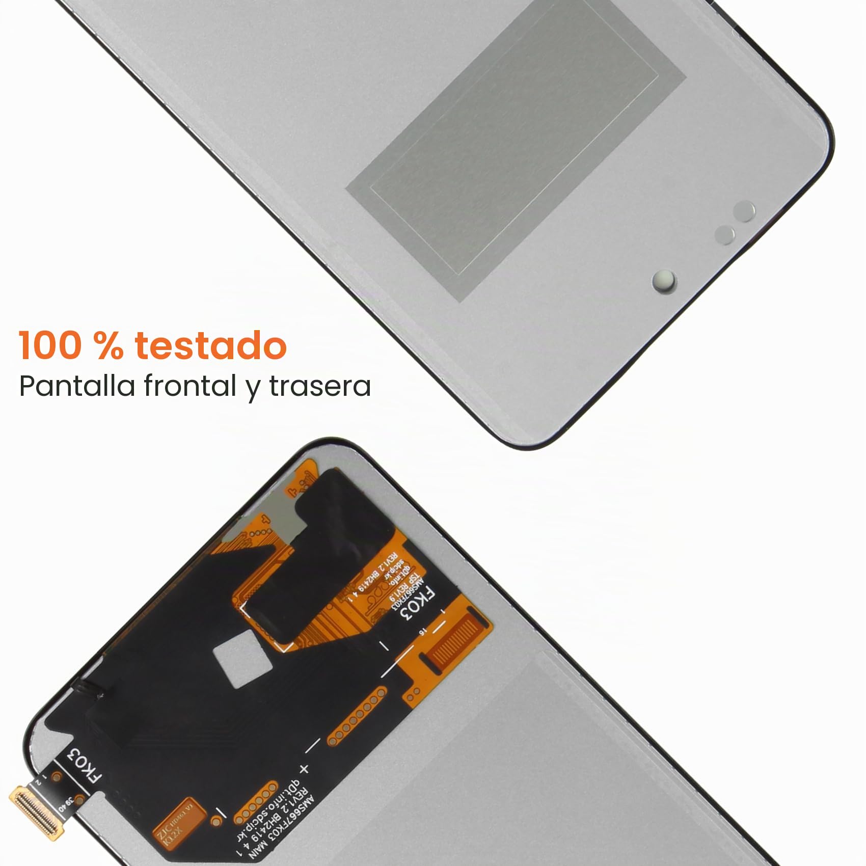 AGCUT - Pantalla LCD para OPPO Reno12 F 4G / 5G LCD para OPPO Reno 12 F CPH2687 CPH2637 6,67" Pantalla táctil digitalizador Asamblea con reparación Kit, (Negro, Sin Huella Dactilar)