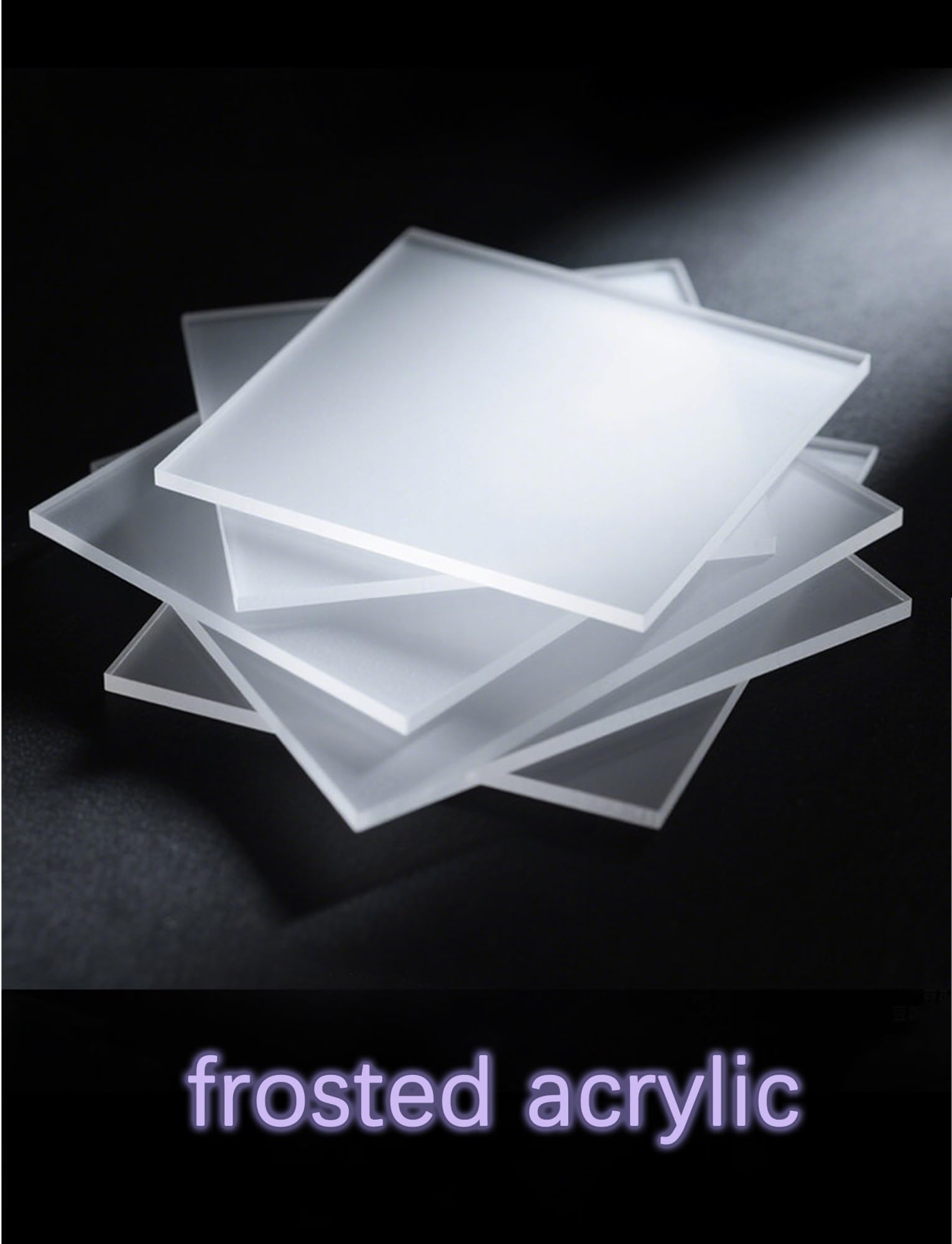 Foglio acrilico satinato, spesso plastica PMMA per display, progetti fai da te e segnaletica di lusso, doppio lato, diverse opzioni di spessore disponibili