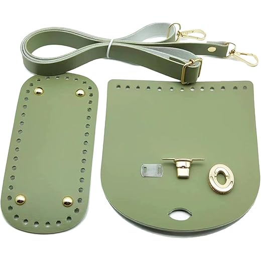 THE STYLE SUTRA Crochet Bag Bottom Base Crochet Bag Making Set for Handbag Tote Shoulder Bag Light Green