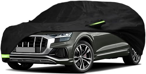 YIXIN Funda impermeable para automóvil SUV 2018-2023 Audi Q8SQ8, ajuste personalizado, correa 100% impermeable a prueba de viento y bandas de