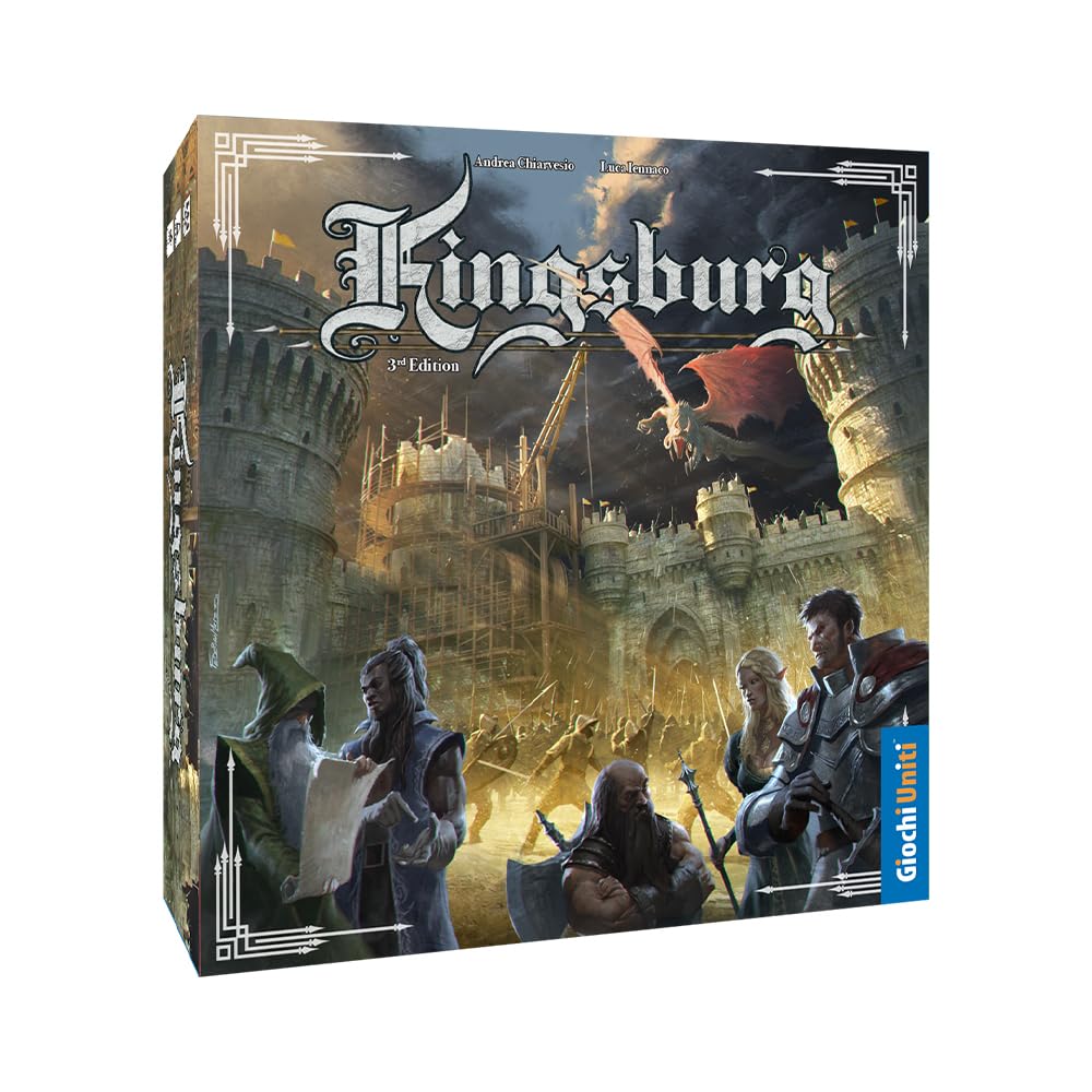 Giochi Uniti - Kingsburg 3° edizione – Gioco da tavolo, 2-5 Giocatori, 10+ Anni, GU772, Edizione italiana