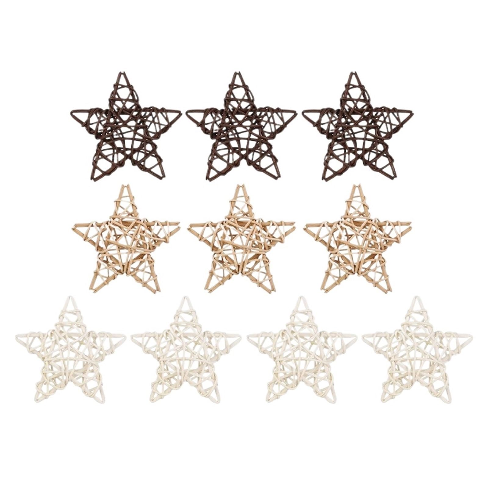 ZUXWUX 10PCS Wood Rattan Balls Holiday Home Decorations Party Supplies