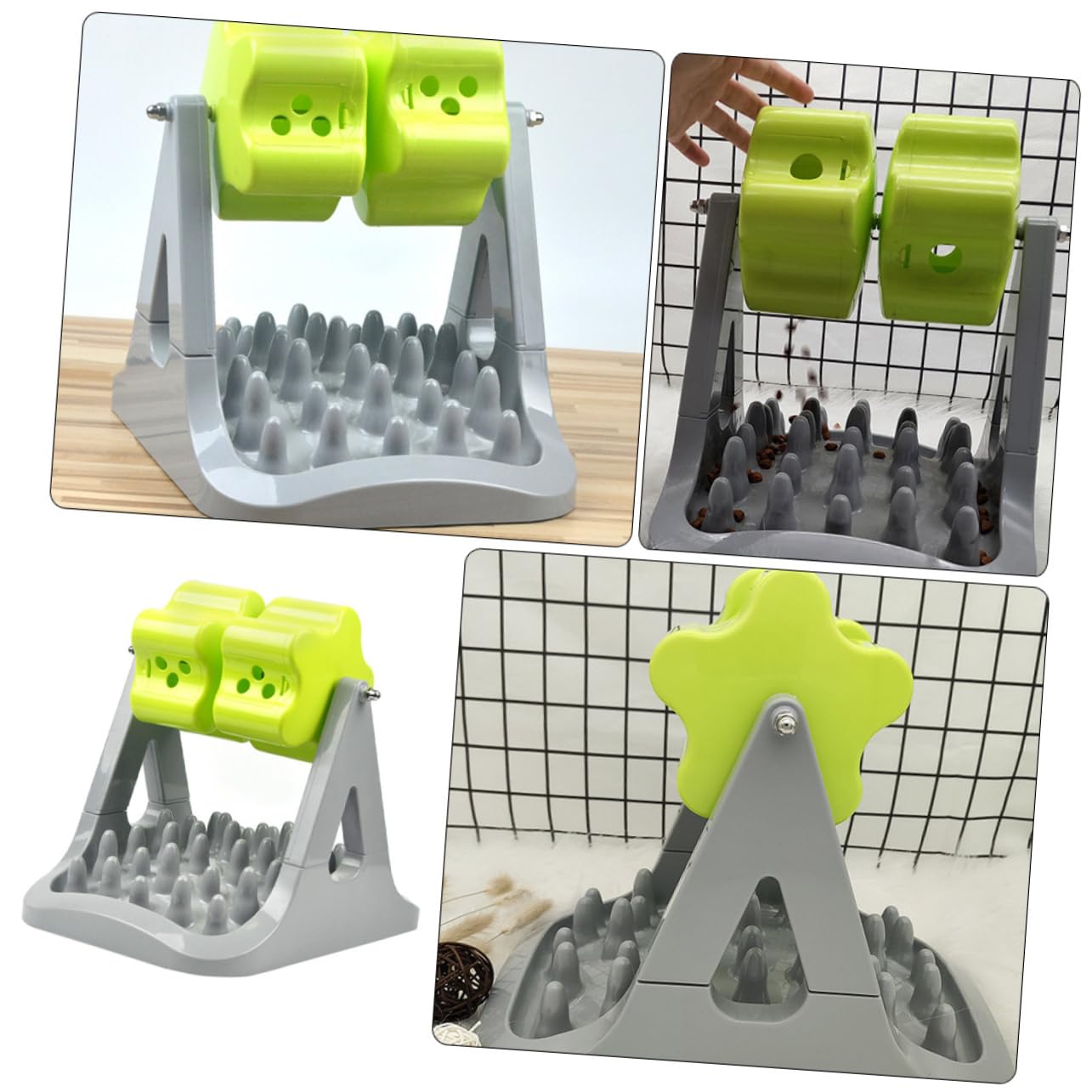 ORFOFE Rodillo con Fugas De Juguete Tazón De Comida para Perros Comedero De Plástico para Perros Dispensador Automático De Alimentos Herramienta De Alimentación para Mascotas Tazón