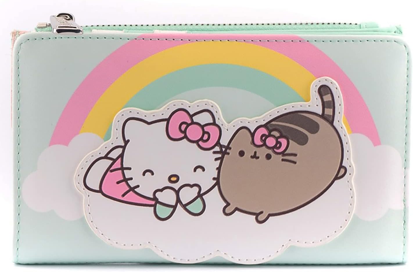 Loungefly X Pusheen Hello Kitty Cloud Lounging Flap Wallet - Fashion Kawaii Cute Wallets