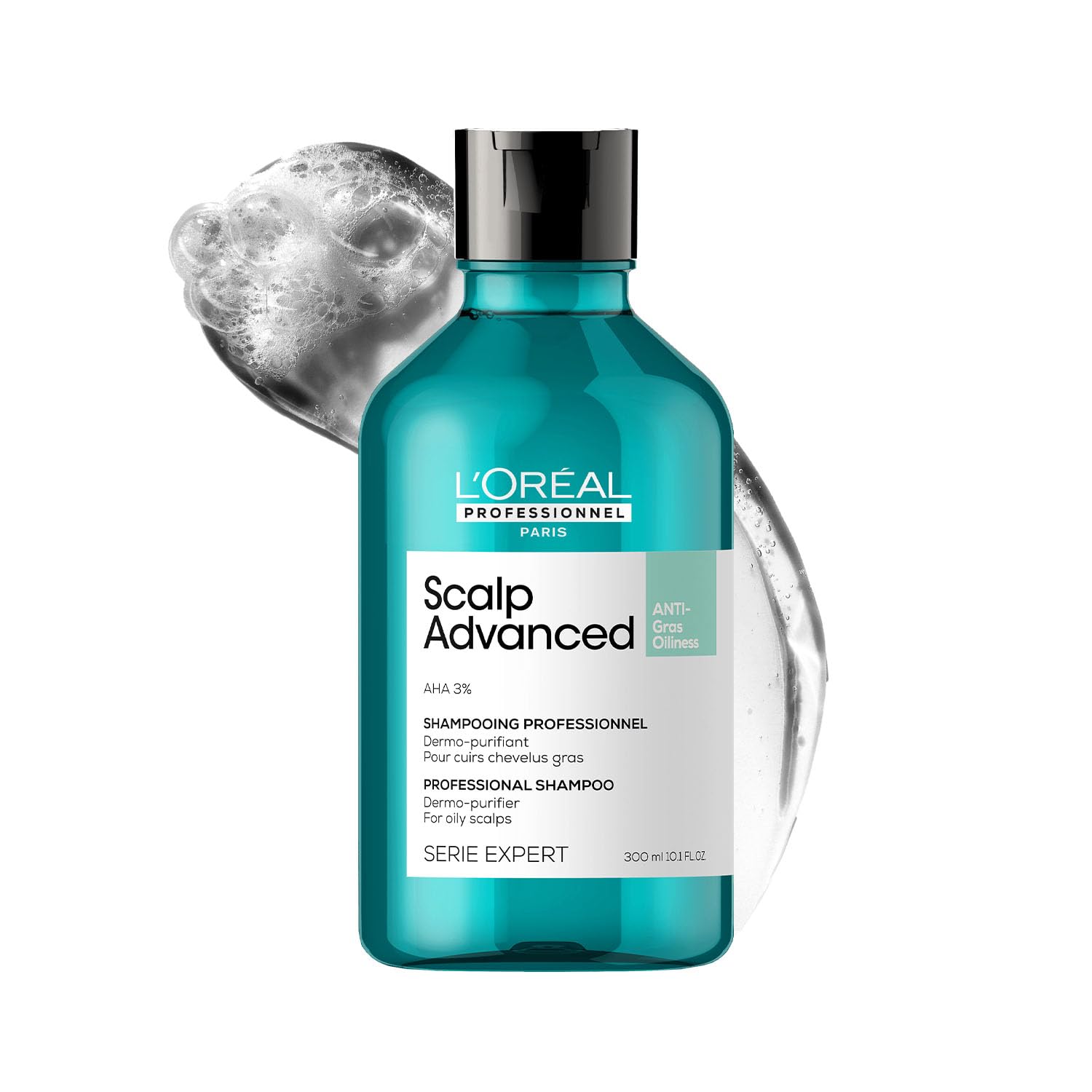 l'oréal professionnel paris L’Oréal Professionnel Scalp Advanced Anti-Oiliness Dermo-Purifier Shampoo 300ml | For Oily Scalps | Purifies the Scalp Deeply with 3% AHA | For Men & Women-picture-20