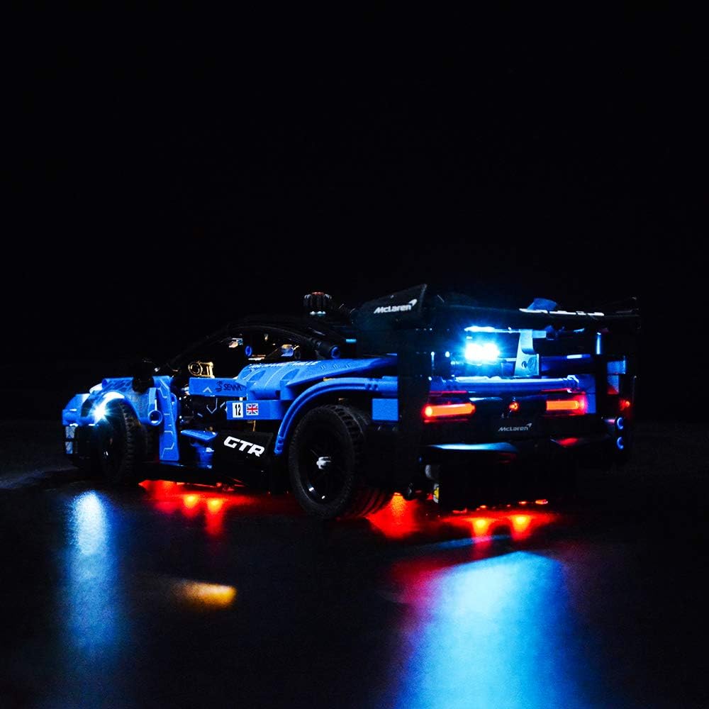 T-Club LED Light Kit for Lego Technic McLaren Senna GTR 42123, Lighting Kit Compatible with Lego 42123 (Not Include Building Block Set) (Standard Version)