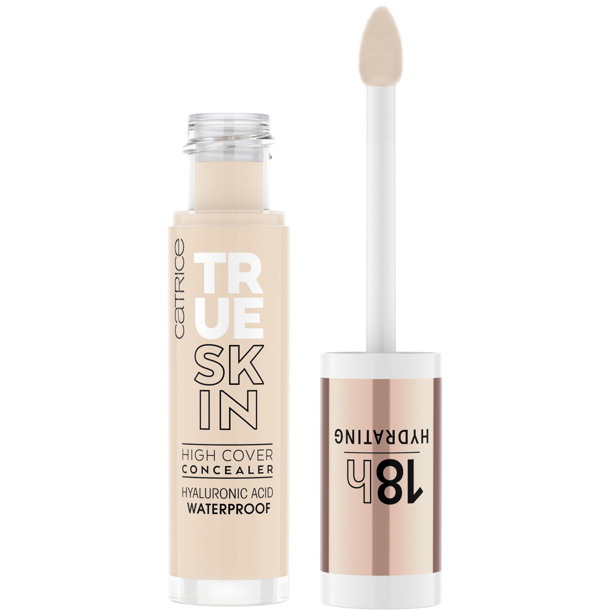 Catrice True Skin High Cover Concealer Waterproof & Lightweight for a Soft Matte Look Contains Hyaluronic Acid and Lasts up to 18 Hours Vegan (002 Neautral Ivory)