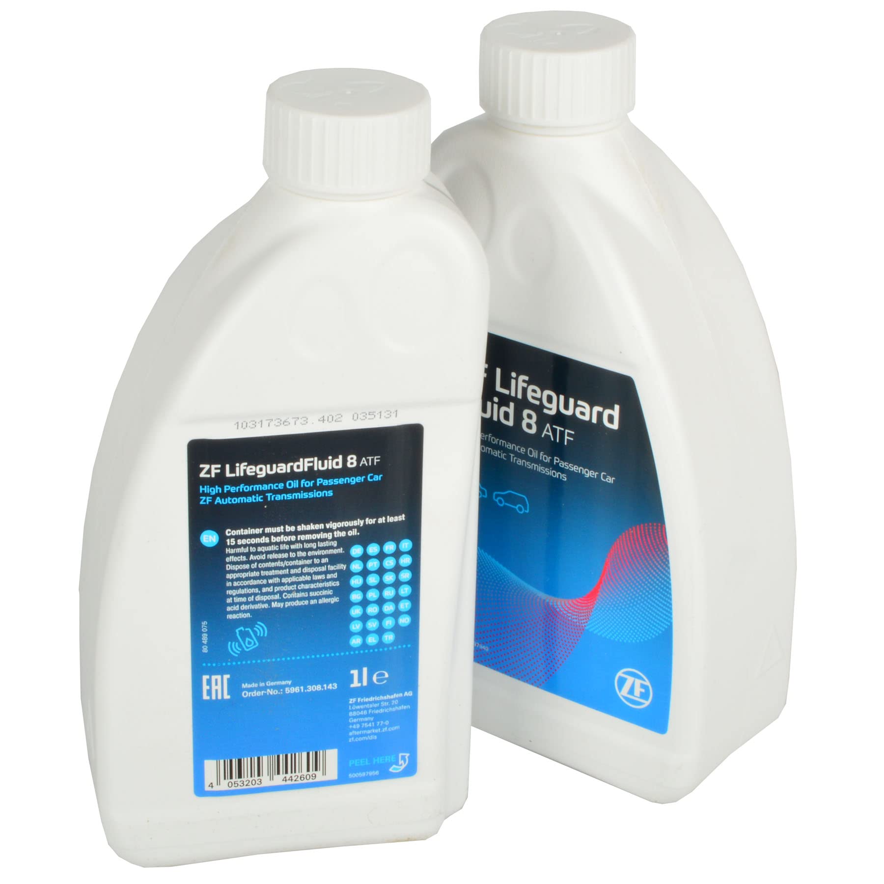 8 Liter ORIGINAL ZF GETRIEBEÖL LifeguardFluid 8 ATF Automatikgetriebe 8HP 1 Set | 1 Set