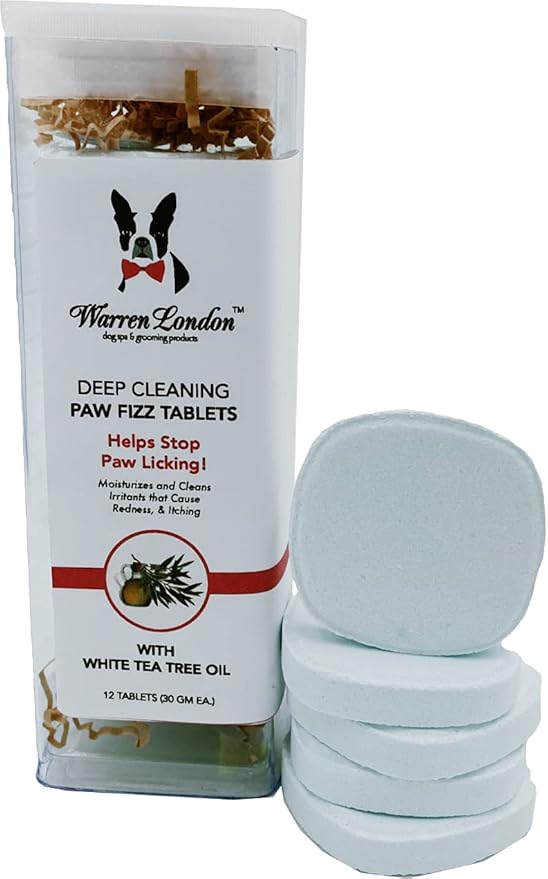 Warren London Deep Cleaning Paw Soak Soothing Itchy Paw Relief for Dogs with