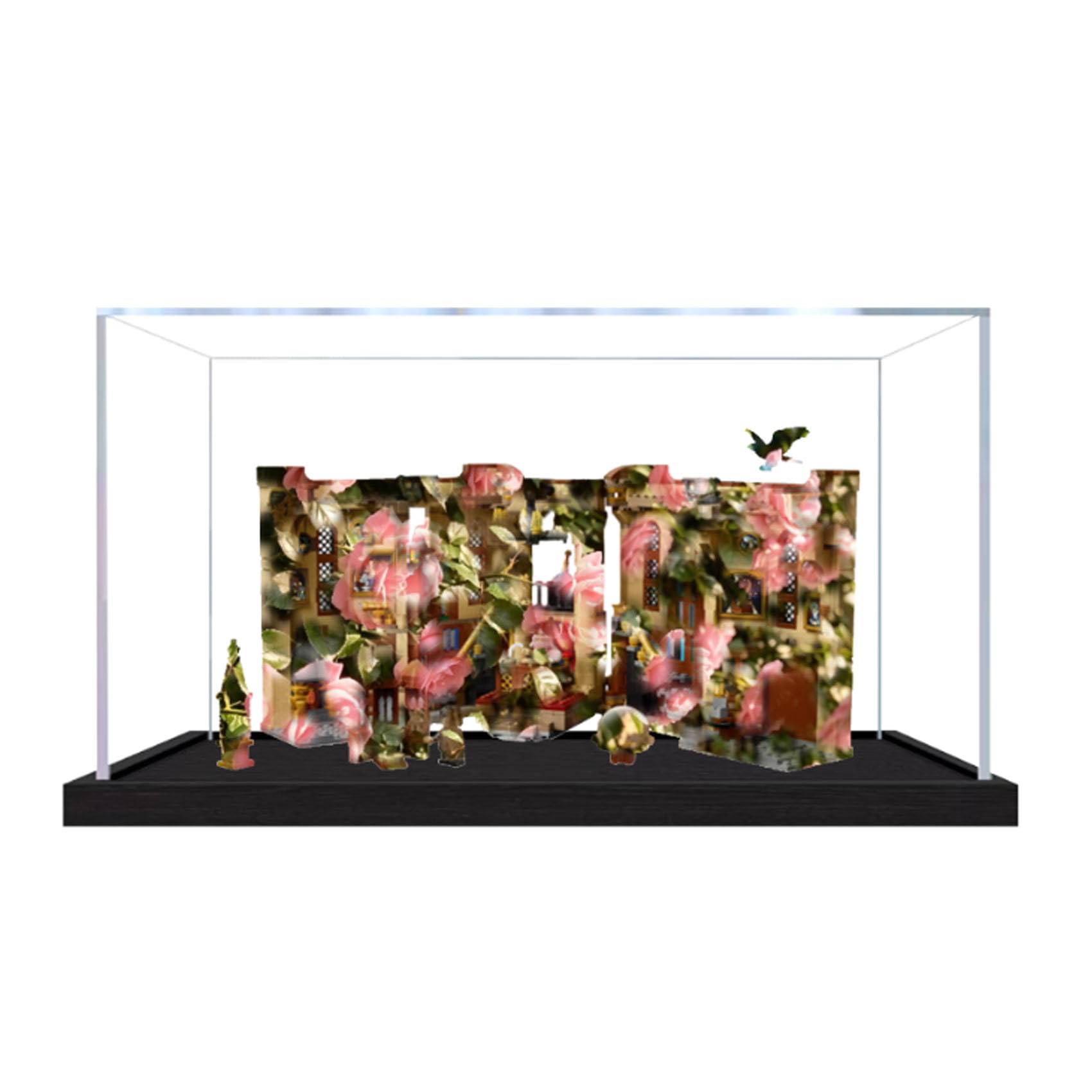 Acrylic Display Case for Le-go 76478 Bookshelf Model, Dustproof Display Box (display box only) (StyleA 2mm)