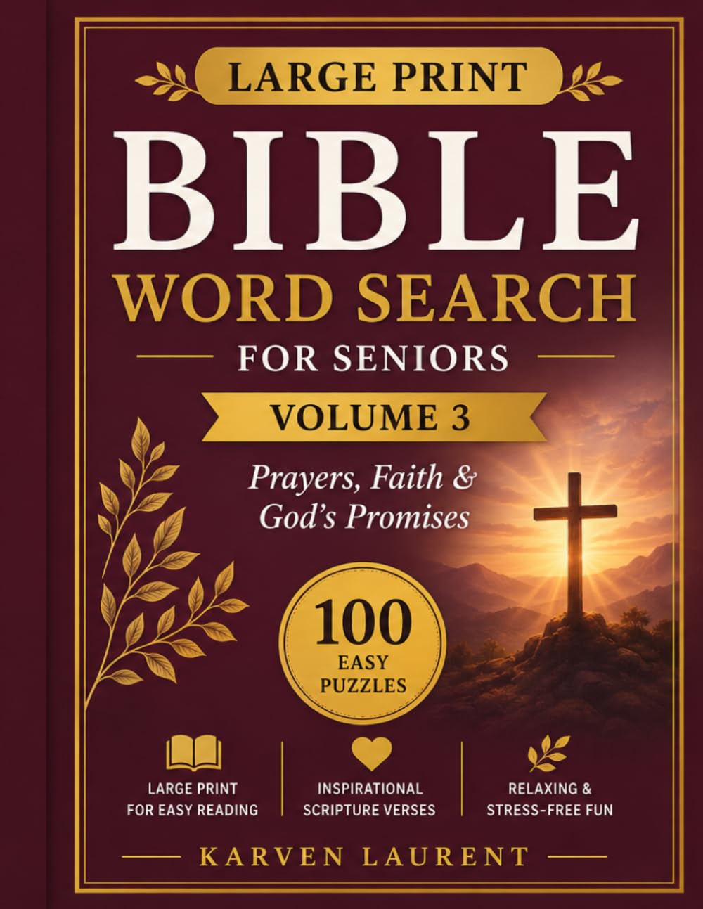 Large Print Bible Word Search for Seniors: Volume 3 — Prayers, Faith & God's Promises