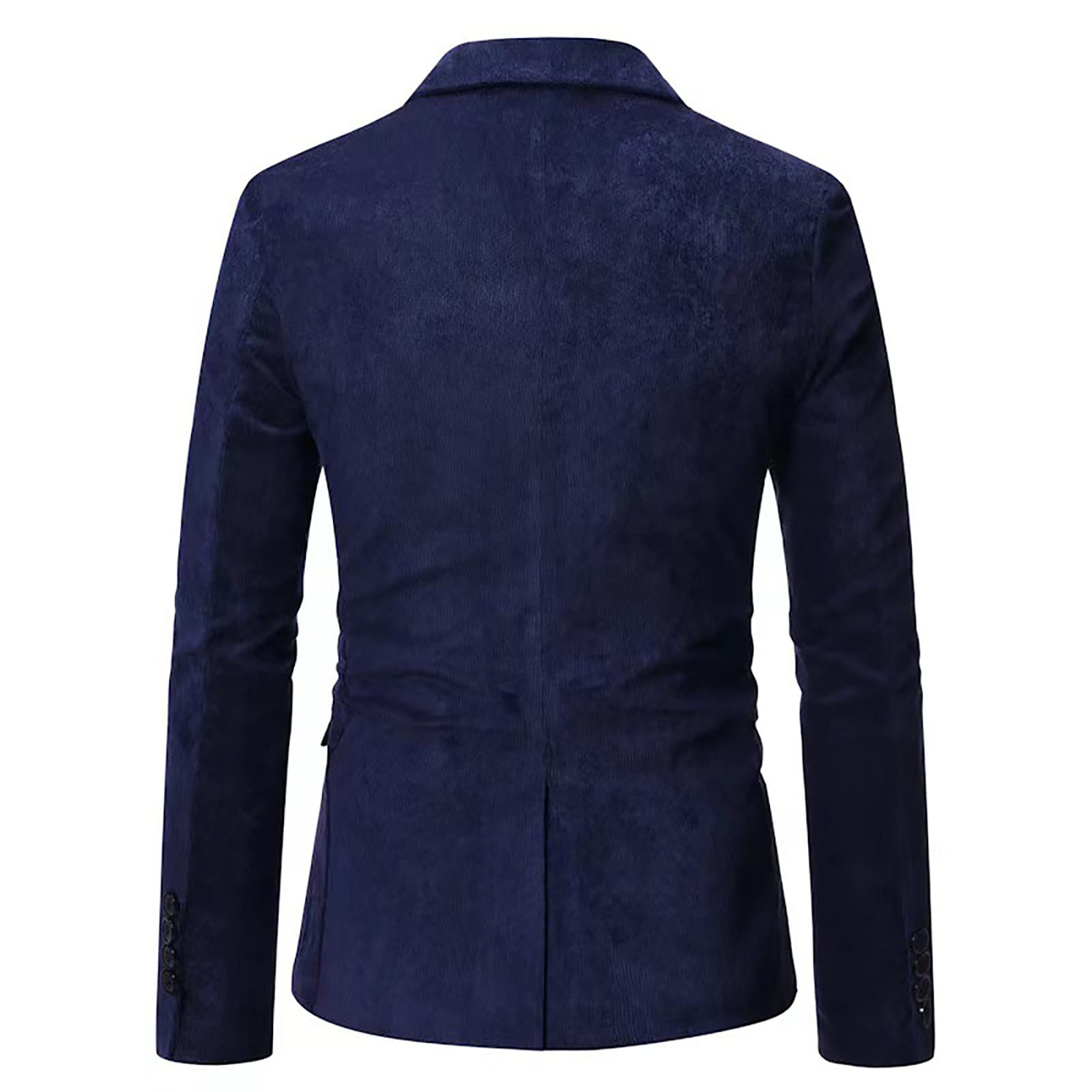 Americanas De Invierno Hombre,Traje De Moda Casual para Hombre Traje De Ocio De Solapa De De Negocios De Pana De Color SóLido