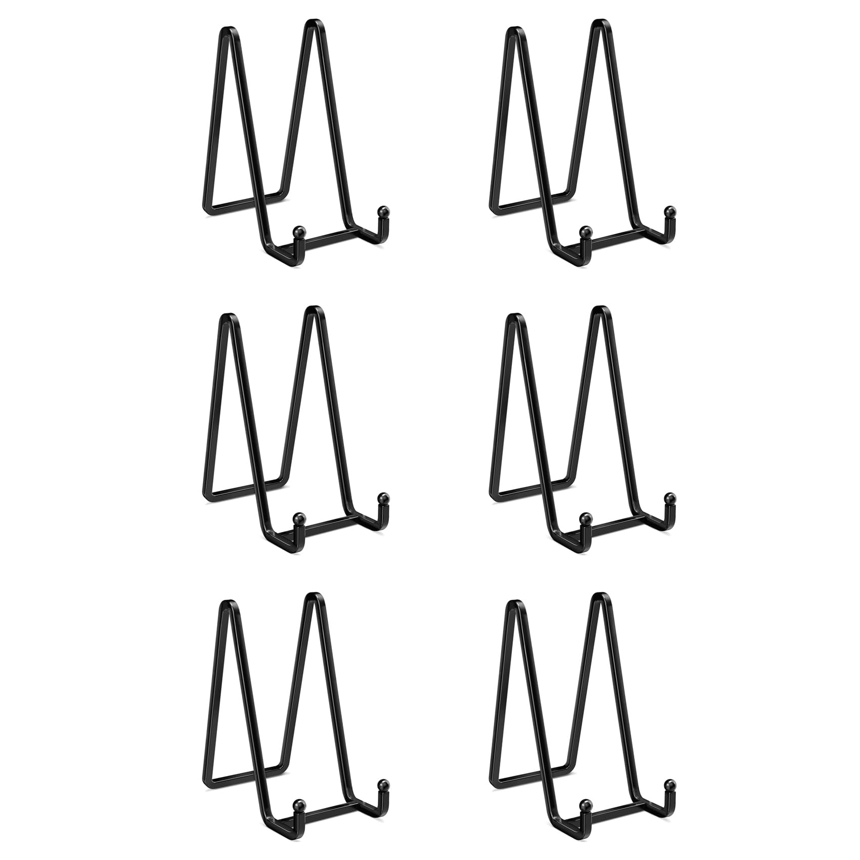 Support de plaque anti-chute en métal : chevalet de 6 pouces pour livre et cadre photo