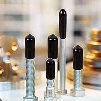 Vista 5 de Aleric 163 tapas de goma redondas, tapones de rosca de vinilo, tapas de rosca de tornillo, tapa de tornillo de goma para pernos de varilla de tubo