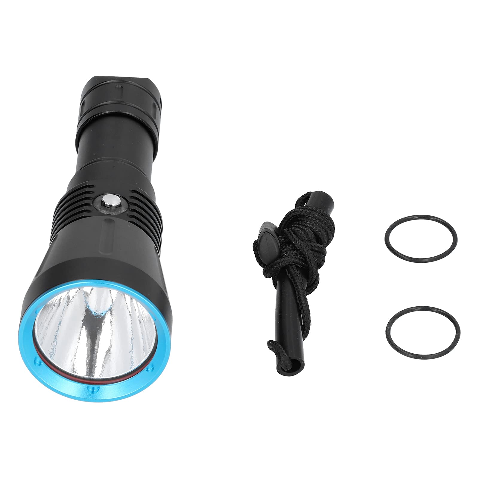 lyrlody Torcia Subacquea XHP70 Torcia Subacquea in Lega di Alluminio 10000LM IP68 Impermeabile 150 M 5 modalità Indicatore di Alimentazione per Pesca Campeggio