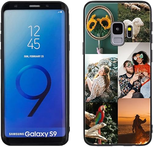 Miniatura 2 de Funda personalizada para teléfono Samsung Galaxy S9, funda personalizada antiarañazos de vidrio templado, a prueba de golpes, de TPU suave con