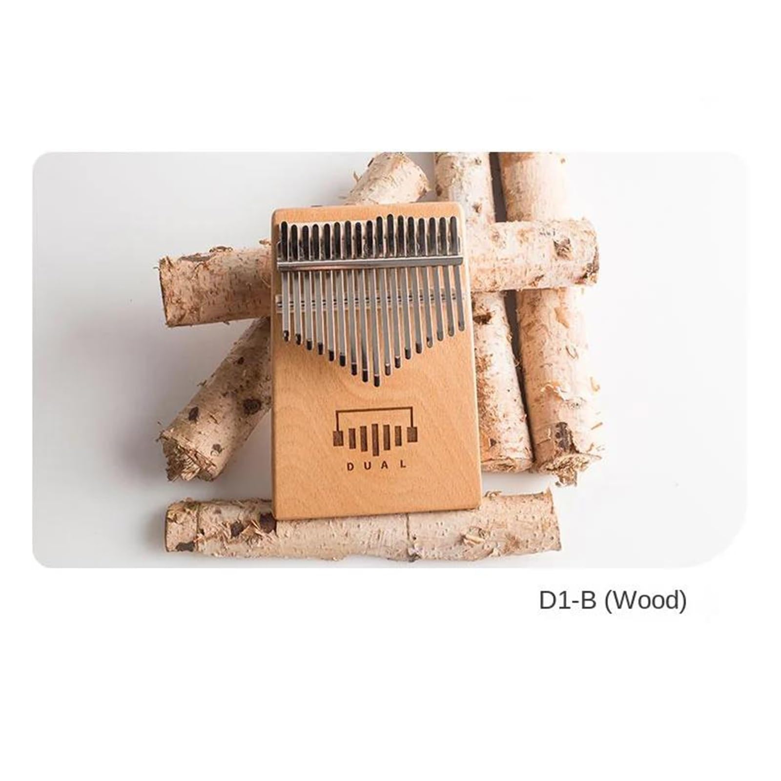 Kalimba For Beginners 17 Keys Kalimba Miniature Wood Kalimbas Professional Initiants Thumbs Piano Synthesizer Instrument Accessories(Style 2)