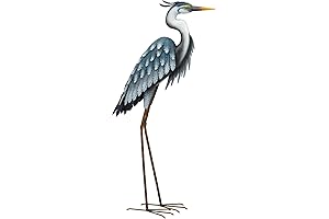 Rgal Art & Gift Blue Heron Metal Yard Art, 41" - Down
