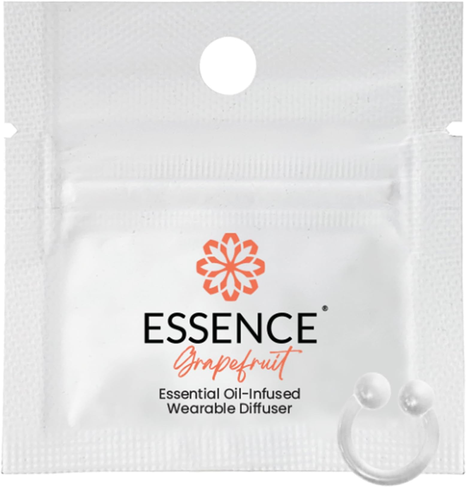 Essence Nasal Diffuser | Essential Oil Ring | Silicone Nose Inhaler (Grapefruit)