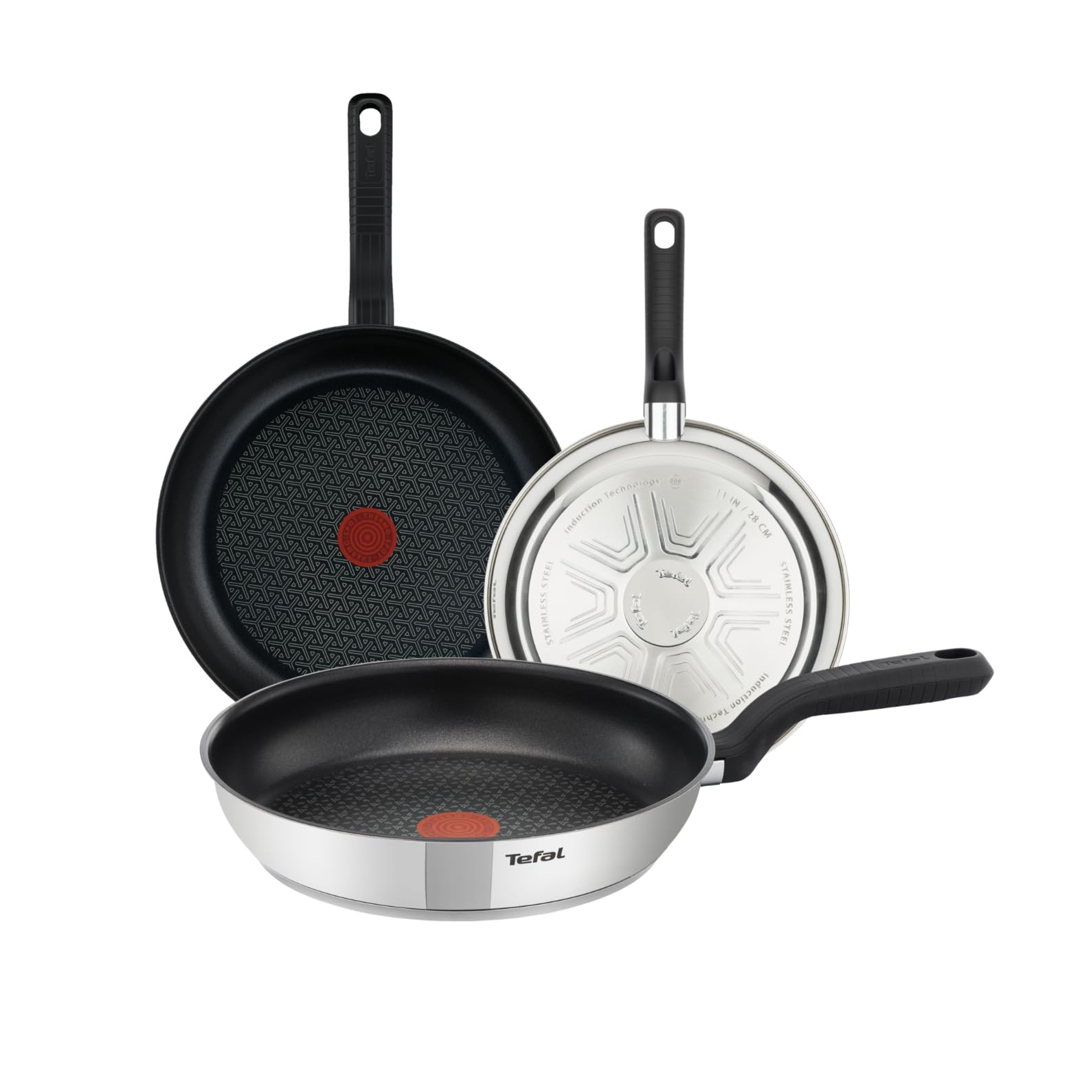 Tefal Comfort Max - Sartén de 26 cm, Apto inducción, antiadherente, revestimiento titanio, Thermo-signal,apto lavavajillas y horno, acero inoxidable — view 11