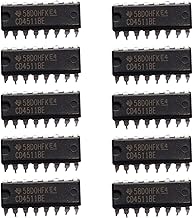 xcluma 4511 CD4511 BCD to 7-Segment Display Driver IC DIP (Pack of 10)